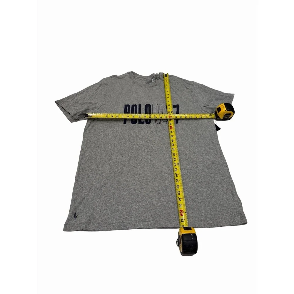 Polo Ralph Lauren M Print Shop Graphic Logo T-Shirt Grey XLT NWT